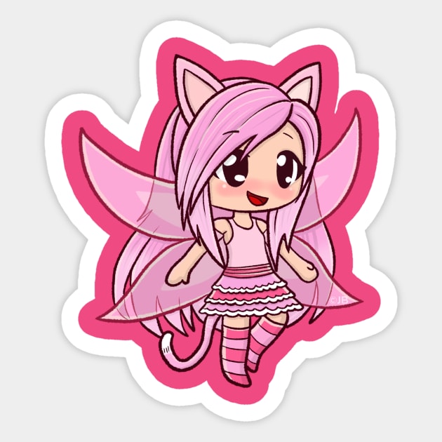 Pink Gacha Fairy - Cute Anime Sticker by Pickledjo